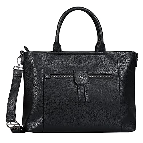 TOM TAILOR- Bella, Damen, Großer Shopper, one size, Schwarz, 37x14x28 cm von TOM TAILOR