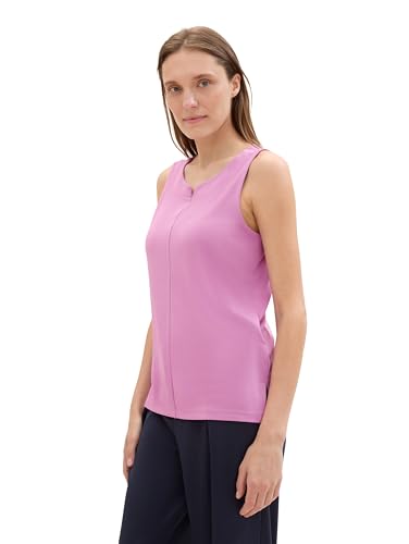 TOM TAILOR Damen Basic Blusen-Top mit weitem Rundhalsausschnitt, light floral, XXL von TOM TAILOR