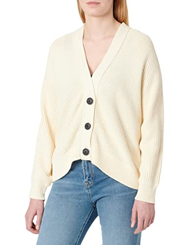 TOM TAILOR Damen Basic Cardigan 1032605, 28130 - Soft Buttercream, XXL von TOM TAILOR