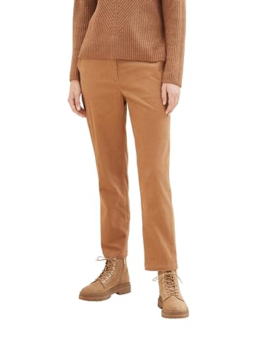 TOM TAILOR Damen 1039904 Basic Chino Hose, 32171-blush Mahogany, 44/28 von TOM TAILOR