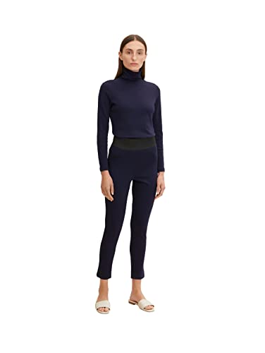 TOM TAILOR Damen Basic Leggings 1032653, 30025 - Navy Midnight Blue, 36W / 28L von TOM TAILOR