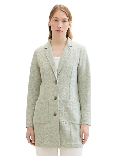 TOM TAILOR Damen Basic Mantel mit Struktur, 35063 - Desert Green Ck Structure, M von TOM TAILOR