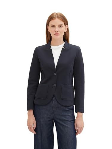TOM TAILOR Damen 1038703 Basic Ottoman Blazer mit Taschen , 10668 - Sky Captain Blue, XS TOM TAILOR Damen 1038703 Basic Ottoman Blazer mit Taschen , 10668 - Sky Captain Blue, XS von TOM TAILOR