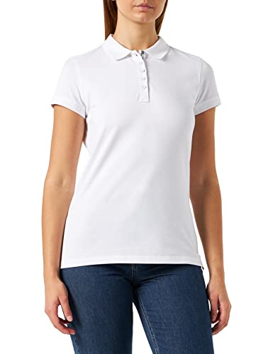 TOM TAILOR Damen Basic Slim Fit Polo Shirt,20000 - White,3XL von TOM TAILOR