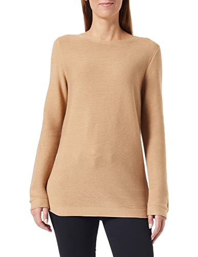 TOM TAILOR Damen Basic Strickpullover aus Bio-Baumwolle, 27841 - Soft Light Camel, XL von TOM TAILOR