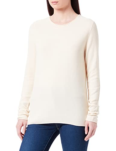 TOM TAILOR Damen 1033701 Basic Strickpullover, 28130 - Soft Buttercream, XL von TOM TAILOR