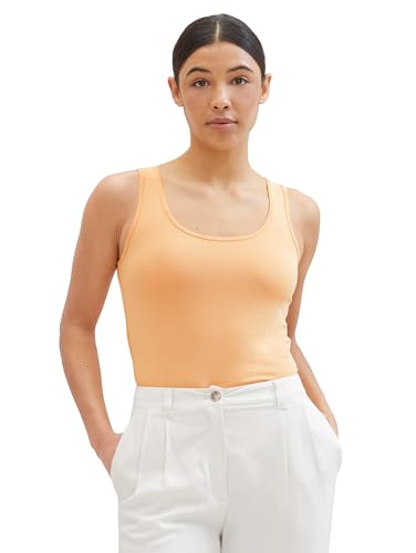 TOM TAILOR Damen Basic Top , light coral, L von TOM TAILOR