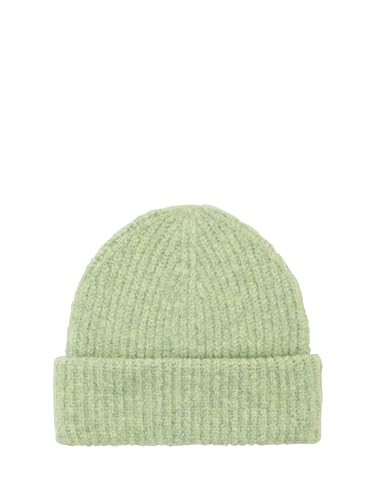 TOM TAILOR Damen Beanie Mütze mit Rippstrick, 36510 - Pure Sage Melange, OneSize von TOM TAILOR