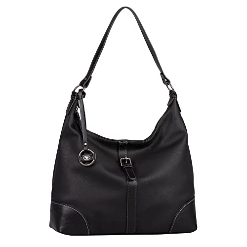 TOM TAILOR bags Becky Damen Hobo Bag Schultertasche Groß Schwarz von TOM TAILOR