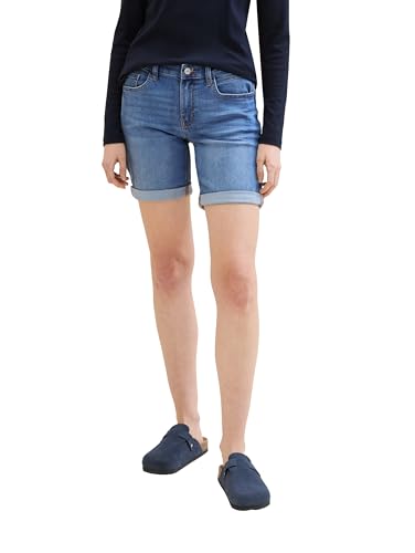 TOM TAILOR Damen Bermuda Jeans Shorts , light stone wash denim, 29 TOM TAILOR Damen Bermuda Jeans Shorts , light stone wash denim, 29 von TOM TAILOR
