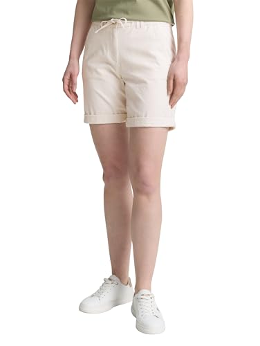 TOM TAILOR Damen 1046496 Bermuda Shorts, 38036-Delicate Champagne Stripe, 44 von TOM TAILOR