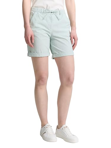 TOM TAILOR Damen 1046496 Bermuda Shorts, 38037-Delicate Green Stripe, 36 von TOM TAILOR