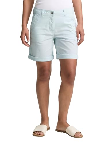 TOM TAILOR Damen 1046511 Bermuda Shorts, 38039-Delicate Blue Stripe, 42 von TOM TAILOR