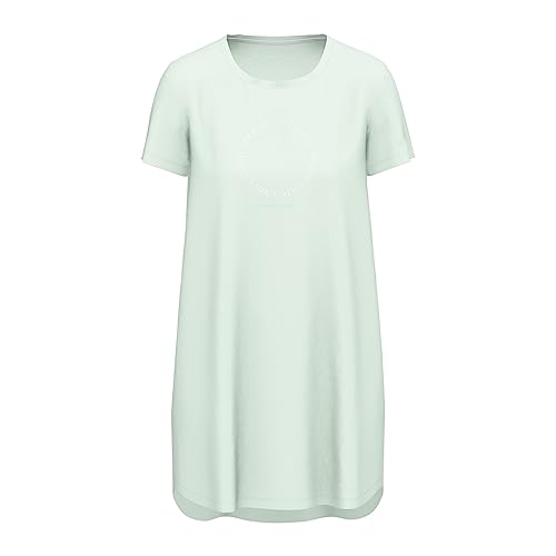 TOM TAILOR Damen Bigshirt - Sleepshirt, Rundhals, grün mit Print L/40 von TOM TAILOR