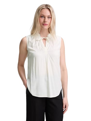TOM TAILOR Damen 1046214 Bluse, 10315-Whisper White, 38 von TOM TAILOR