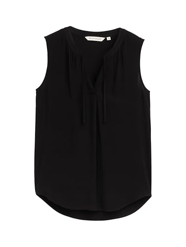 TOM TAILOR Damen 1047205 Bluse, 14482-Deep Black, 38 von TOM TAILOR