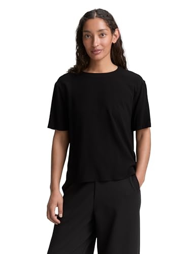 TOM TAILOR Damen 1046320 Bluse, 14482-Deep Black, 44 von TOM TAILOR