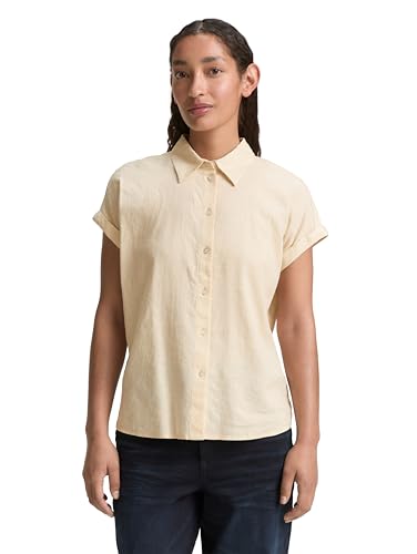 TOM TAILOR Damen 1046207 Bluse, 37762-Champagne, 40 von TOM TAILOR