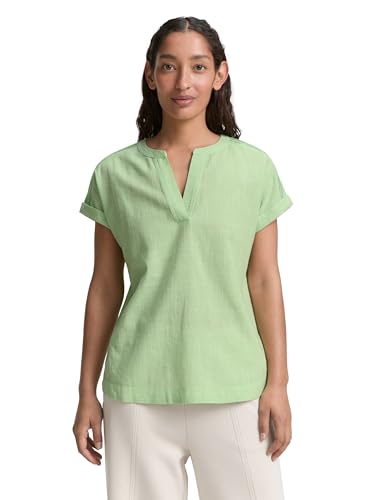 TOM TAILOR Damen 1046189 Bluse, 37788-Pistachio Green, 46 von TOM TAILOR