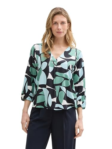 TOM TAILOR Damen 1046190 Bluse, 37800-Green Dots and Shapes Design, 38 TOM TAILOR Damen 1046190 Bluse, 37800-Green Dots and Shapes Design, 38 von TOM TAILOR