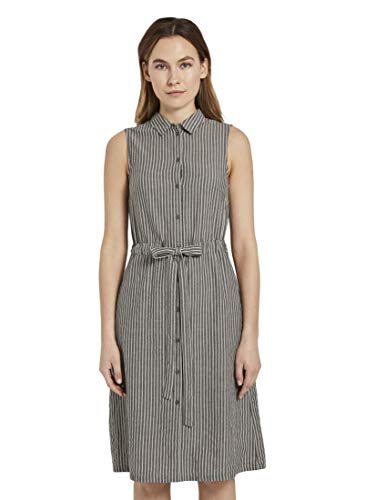 TOM TAILOR Damen Blusenkleid anthrazit 42 von TOM TAILOR