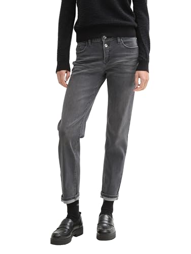 TOM TAILOR Damen Boyfriend Fit Jeans mit Stretch, 10210 - Grey Denim, 28/32 TOM TAILOR Damen Boyfriend Fit Jeans mit Stretch, 10210 - Grey Denim, 28/32 von TOM TAILOR