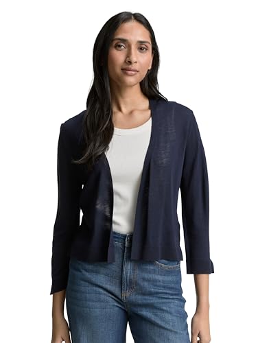 TOM TAILOR Damen 1047077 Cardigan Strickjacke, 10668-Sky Captain Blue, M von TOM TAILOR