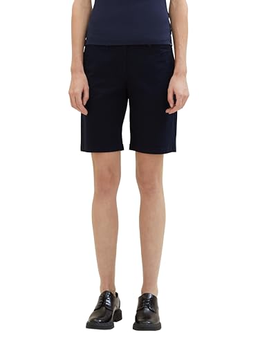 TOM TAILOR Damen Chino Bermuda Shorts, 10668 - Sky Captain Blue, 36 von TOM TAILOR