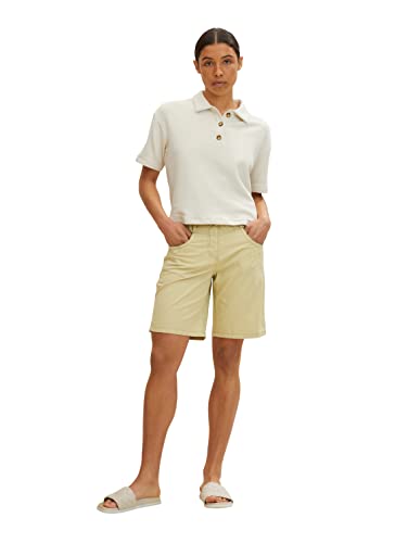 TOM TAILOR Damen Chino Bermuda Shorts 1031730, 28725 - Light Moderate Olive, 32 von TOM TAILOR