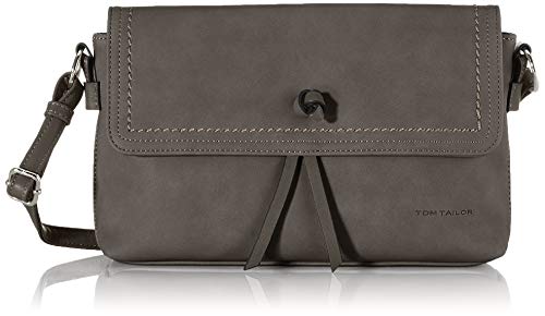 TOM TAILOR Damen Clara Flap Bag, Dark Grey von TOM TAILOR