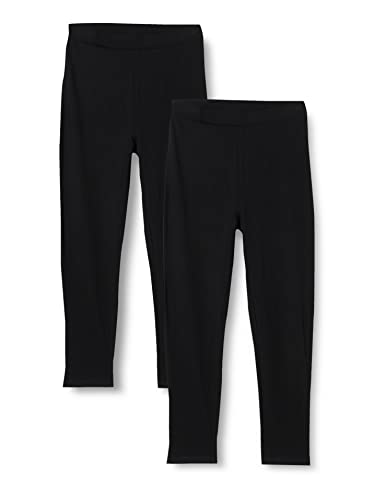 TOM TAILOR Damen Cropped Leggings im Doppelpack 1032389, 14482 - deep black, XS von TOM TAILOR