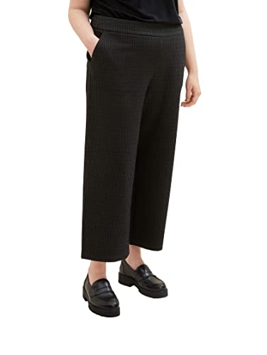 TOM TAILOR Damen 1038821 Culotte Hose mit Karomuster, 33237-grey Black Tiny ck Check, 48/28 TOM TAILOR Damen 1038821 Culotte Hose mit Karomuster, 33237-grey Black Tiny ck Check, 48/28 von TOM TAILOR