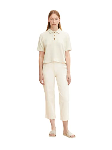 TOM TAILOR Damen Culotte Jeans 1031318, 29511 - Soft Neutral Beige, 29W / 28L von TOM TAILOR