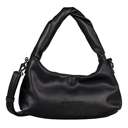 DENIM TOM TAILOR bags Elsa Damen Hobo Bag Schultertasche Klein Schwarz von TOM TAILOR