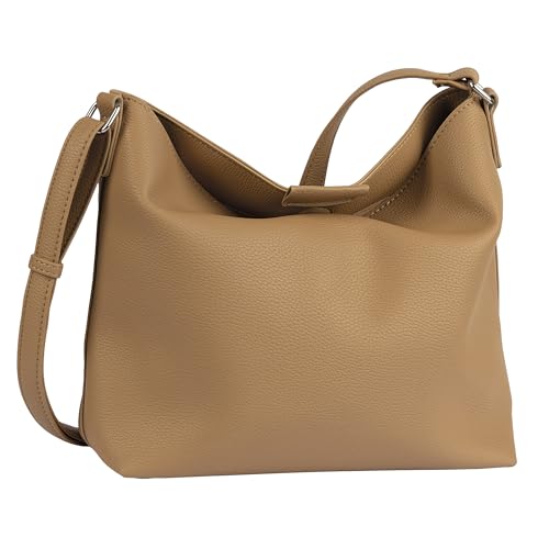 TOM TAILOR Filipa Damen Hobo Bag Schultertasche Mittelgroß Braun von TOM TAILOR