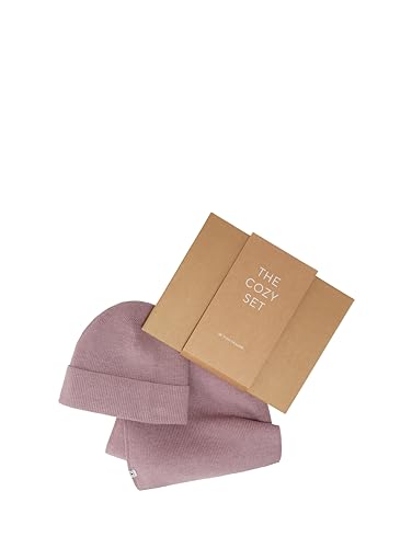 TOM TAILOR Damen Geschenk-Box mit Schal & Mütze, dusty lilac melange, ONESIZE von TOM TAILOR