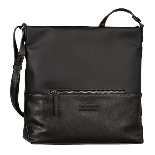 TOM TAILOR Gia Damen Hobo Bag Schultertasche Mittelgroß Schwarz von TOM TAILOR