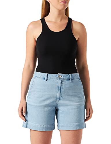 TOM TAILOR Damen High Waist Jeans Shorts 1031325, 10151 - Light Stone Bright Blue Denim, 30 von TOM TAILOR