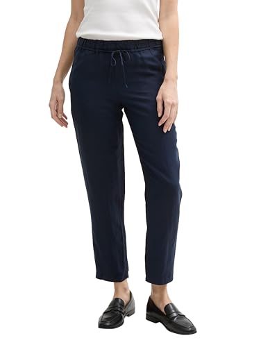 TOM TAILOR Damen 1046498 Loose Slim Fit Hose, 10668-Sky Captain Blue, 42/28 von TOM TAILOR