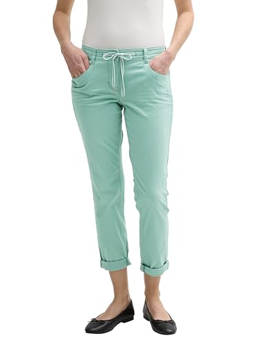 TOM TAILOR Damen 1040963 Tapered Fit Hose, 13010-Faded Green, 34W / 28L von TOM TAILOR