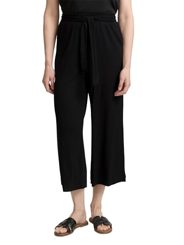 TOM TAILOR Damen 1046505 Culotte Hose, 14482-Deep Black, 44/26 von TOM TAILOR