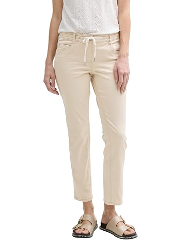 TOM TAILOR Damen 1040963 Tapered Fit Hose, 21650-Summer Beige, 40W / 28L von TOM TAILOR