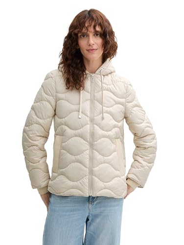 TOM TAILOR Hybrid Steppjacke mit Kapuze, sky captain blue, M von TOM TAILOR