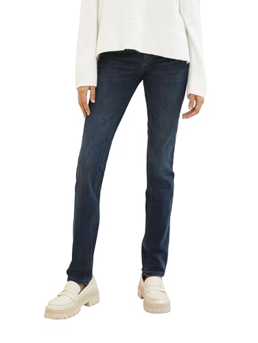 TOM TAILOR Damen Alexa Slim Fit Jeans, 10282 - Dark Stone Wash Denim, 31/32 von TOM TAILOR
