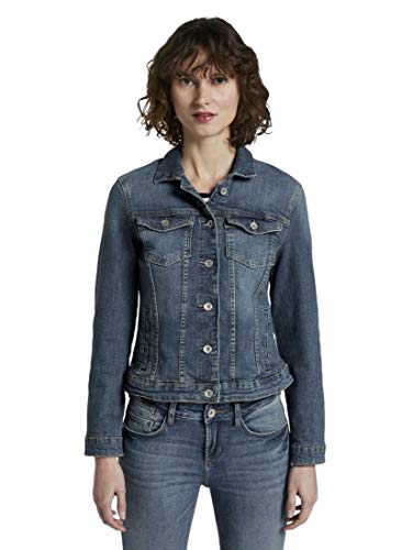 TOM TAILOR Damen Jeansjacke aus Bio-Baumwolle von TOM TAILOR