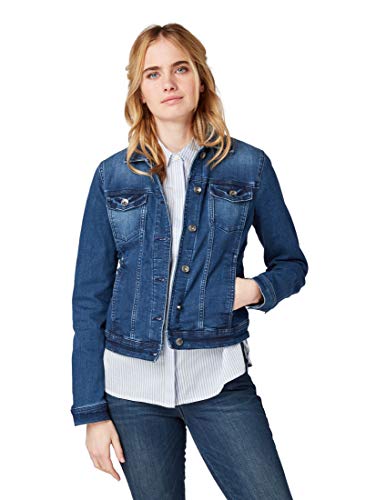 TOM TAILOR Damen Jeansjacke 1007962, 10141 - Stone Blue Denim, M von TOM TAILOR