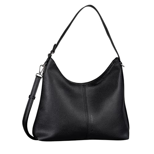 TOM TAILOR Jema Damen Hobo Bag Schultertasche Mittelgroß Schwarz von TOM TAILOR