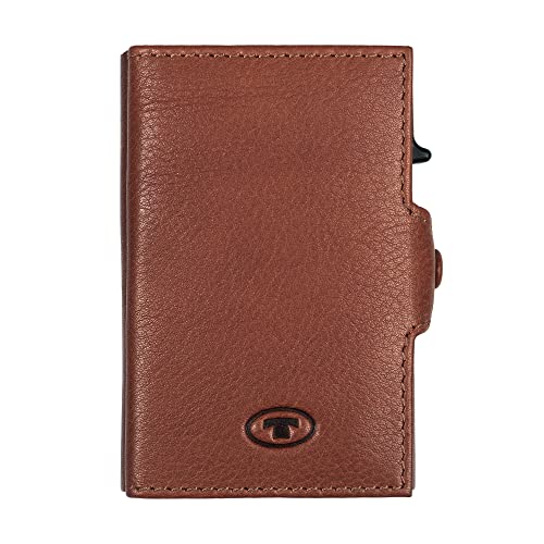 TOM TAILOR bags Jemy Damen Kreditkartenetui Card Slider Leder Mittelgroß Cognac Braun von TOM TAILOR