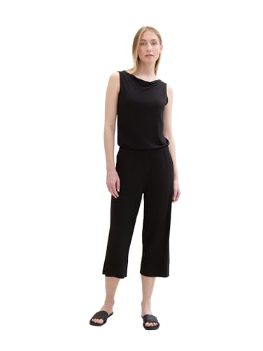TOM TAILOR Damen Jersey Overall , deep black, 42 von TOM TAILOR