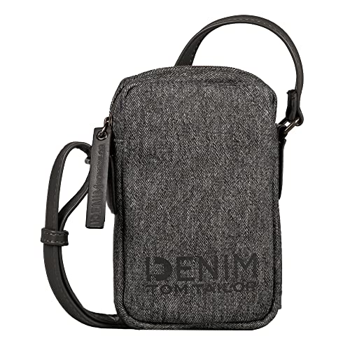 DENIM TOM TAILOR bags Jessy Damen Handytasche Umhängetasche Mittelgroß Grau von TOM TAILOR